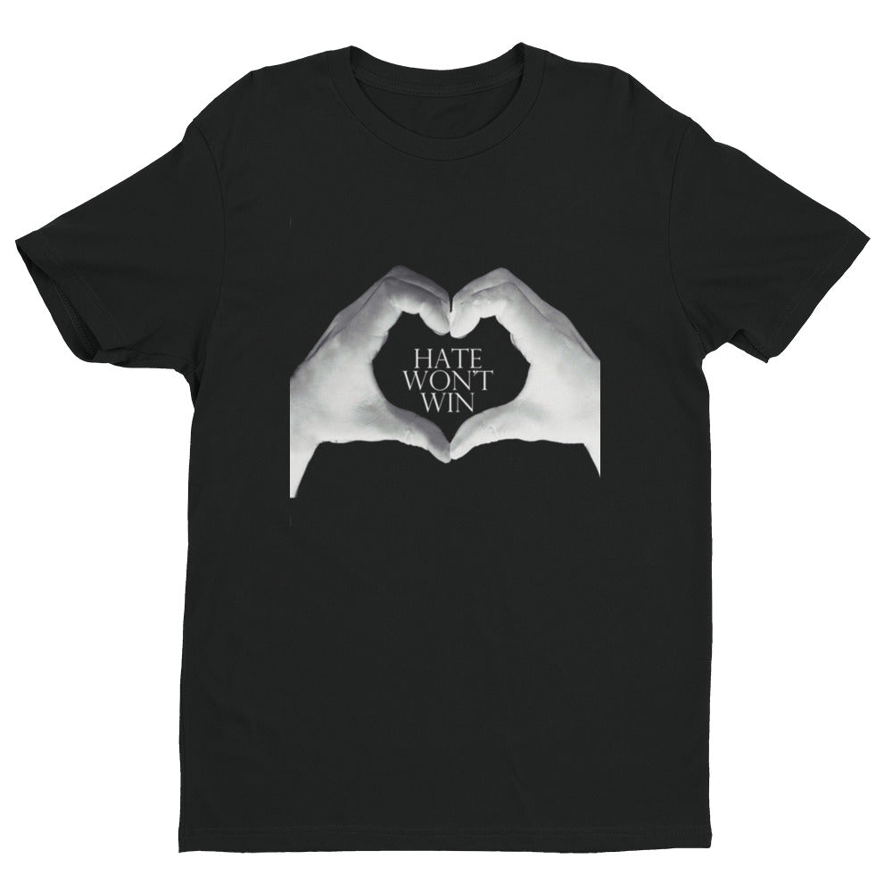 "Hate wont win" Fitted Short Sleeve T-shirt