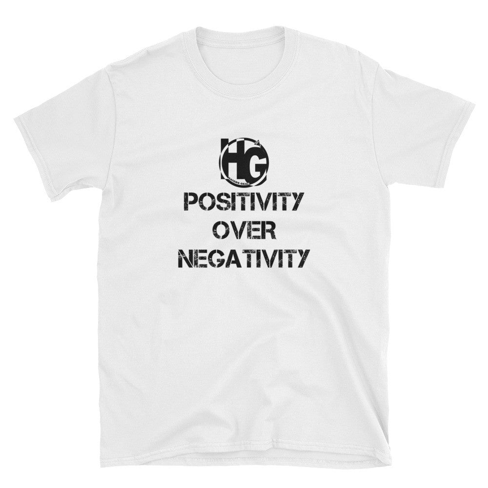 Unisex T-Shirt "POSITIVITY over NEGATIVITY" Logo