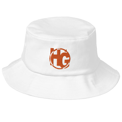 Old School Bucket Hat (Orange Logo)