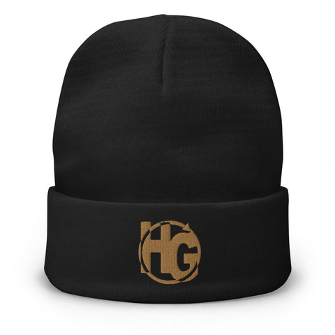 HG365 Embroidered Beanie (Old Gold)