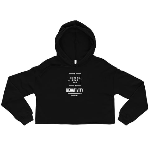 Crop Hoodie ARROW & NEGATIVITY UNINSTALLING Logo